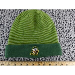 Columbia Oregon Ducks Green Yellow Striped Beanie Hat O/S Unisex‎